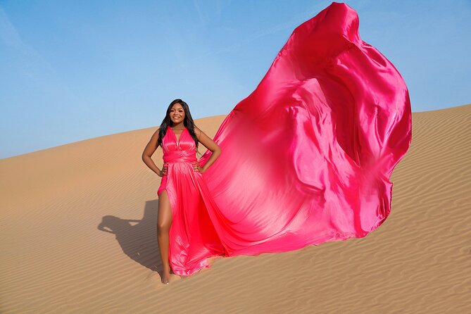 Dubai Flying Dress Photo and Video Shoot in Desert - Pricing and Booking