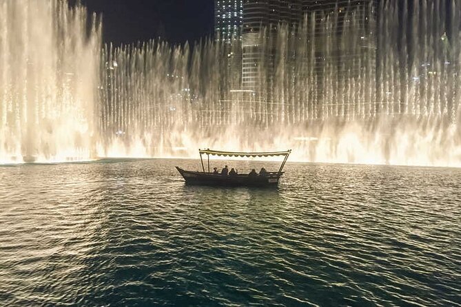 Dubai Fountain Show Boat Lake Ride or Bridge Walk Tickets Options - Pricing and Booking Details