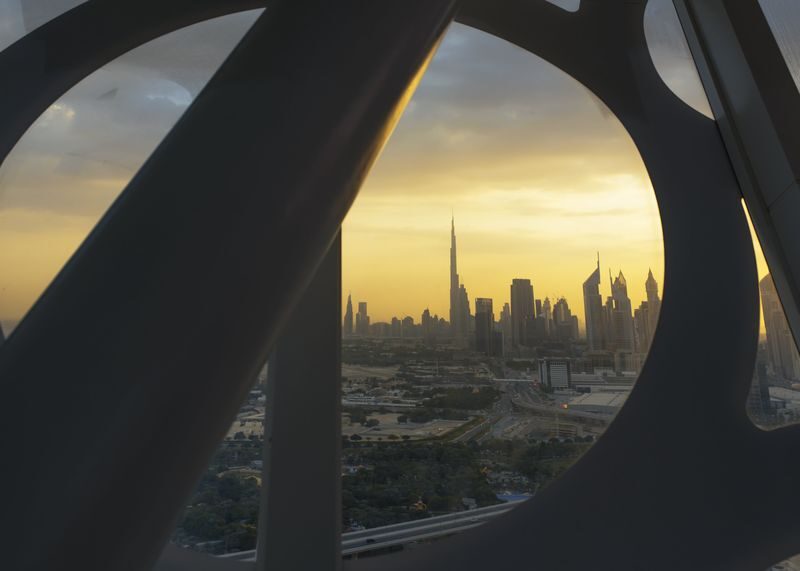 Dubai Frame Ticket - The Sky Deck gives you the city in two halves