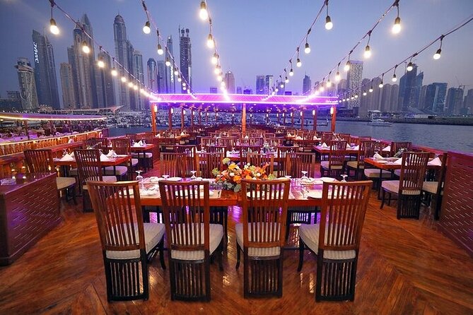 Dubai Marina: 2 Hours Dhow Dinner Cruise With Transfers - Whats Included