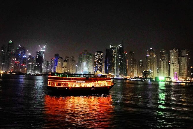 Dubai Marina Dhow Sightseeing Cruise With Dinner - Duration and Availability