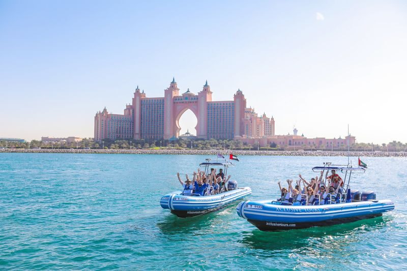 Dubai Marina, Palm & Atlantis 1.5-Hour Boat Tour - From Marina Walk to the open coast