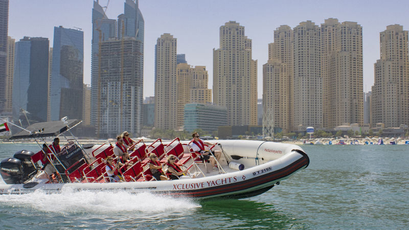 Dubai Marina, Palm & Atlantis 1.5-Hour Boat Tour - A private island and the Burj Al Arab