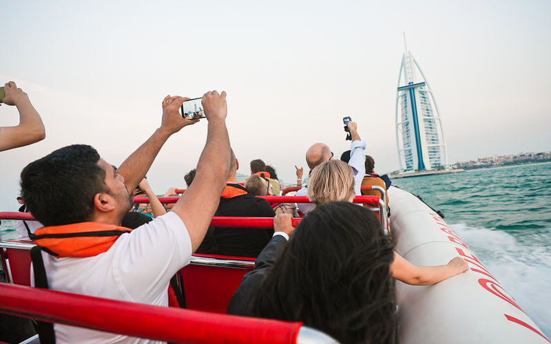 Dubai Marina Speedboat Tour - From the Marina towers to open water