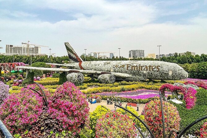 Dubai Miracle Garden and Evening Dhow Cruise Dinner Tour - Entry Tickets to Dubai Miracle Garden