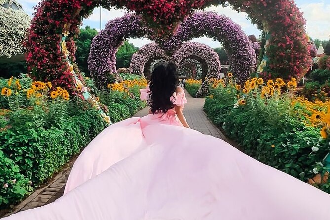Dubai Miracle Garden Flying Dress Private Photoshoot - What To Expect