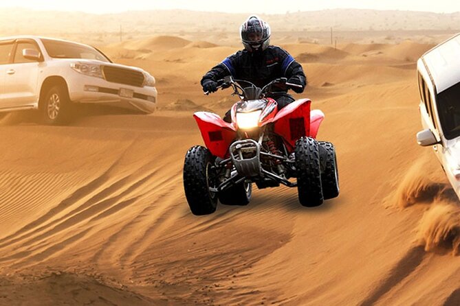 Dubai Morning Desert Safari With ATV and Sandboarding - Exciting Activities: Sandboarding, Quad Biking, and Camel Riding