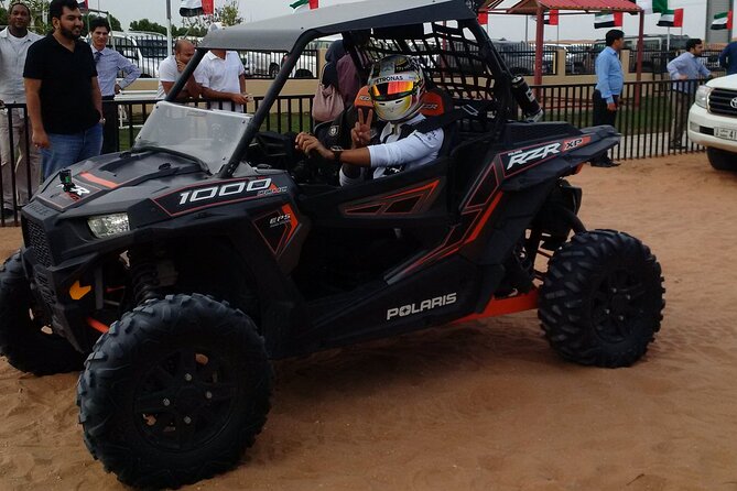 Dubai Morning Polaris Dune Buggy Self Drive Open Desert - Private Basis - Safety Guidelines
