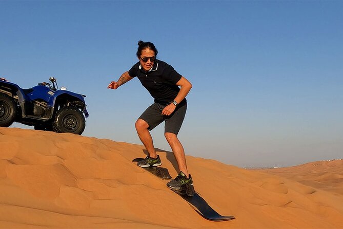 Dubai: Quad Bike Desert Adventure Safari, Desert Sand Boarding - Pricing and Reservation
