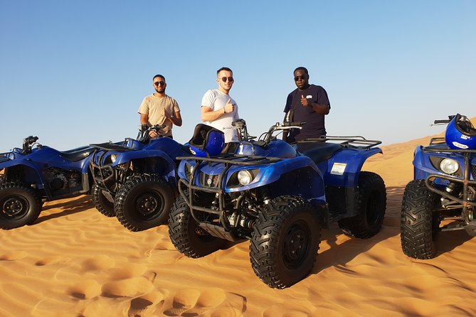 Dubai: Quad Bike Desert Adventure Safari, Desert Sand Boarding - Meeting and Pickup