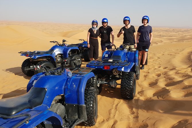 Dubai: Quad Bike Desert Adventure Safari, Desert Sand Boarding - Additional Information and Cancellation Policy