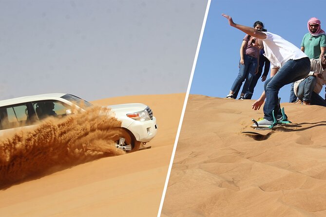 Dubai Red Dune Extreme Desert Safari Adventure With Sand Boarding - Pricing and Booking Details