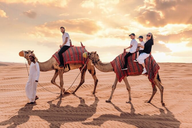 Dubai : Red Dunes ,Camel ,Sandsurf , Sunset & Premium Dinner - Free Cancellation Policy