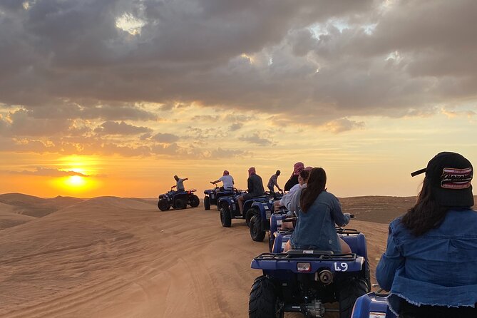 Dubai Red Dunes Quad Bike Safari, Camels, Sandsurf & Refreshment - Quad Bike Safari: Thrilling Desert Adventure