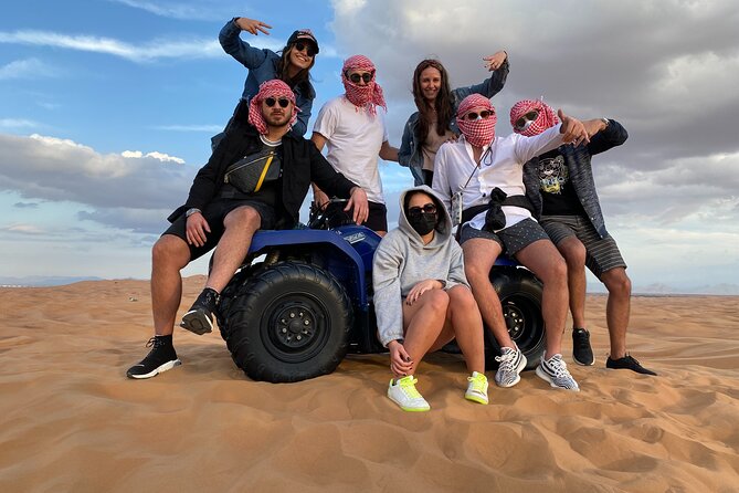 Dubai Red Dunes Quad Bike Safari, Camels, Sandsurf & Refreshment - Common Questions