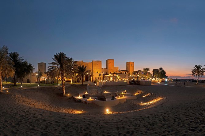 Dubai Sahara Desert Fortress Dinner Without Dune Bashing - Belly Dancing and Fire Show Performances