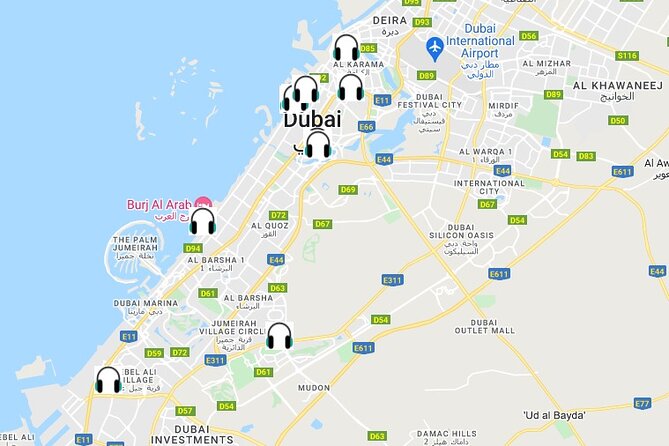 Dubai Self-Guided Audio Tour - Directions