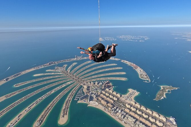 Dubai Skydive Tandem Over The Palm With Optional Transfers - Tandem Skydive Experience