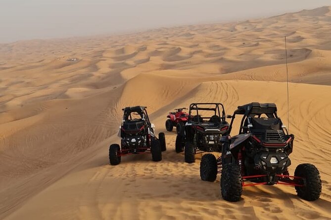 Dubai: Unique MORNING Buggy Red Dunes Safari With Sandboarding and Camel Ride - Meeting and Pickup