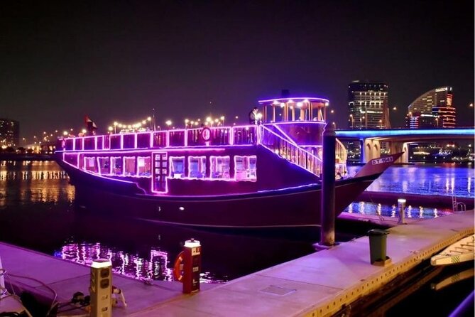 Dubai Water Canal Dinner Cruise /W Private Transfers for 1 to 10 - Inclusions and Exclusions of the Package