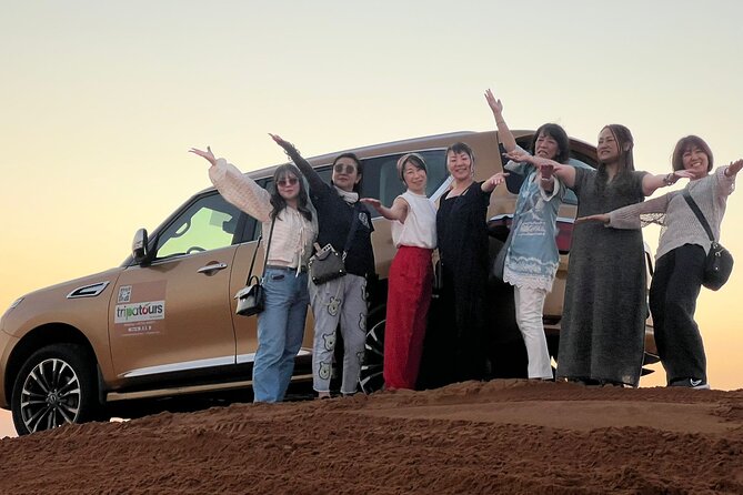 Dubai:Desert Safari BBQ Dinner, Dune Bashing,Camel&Sandboarding - Exciting Dune Bashing Experience