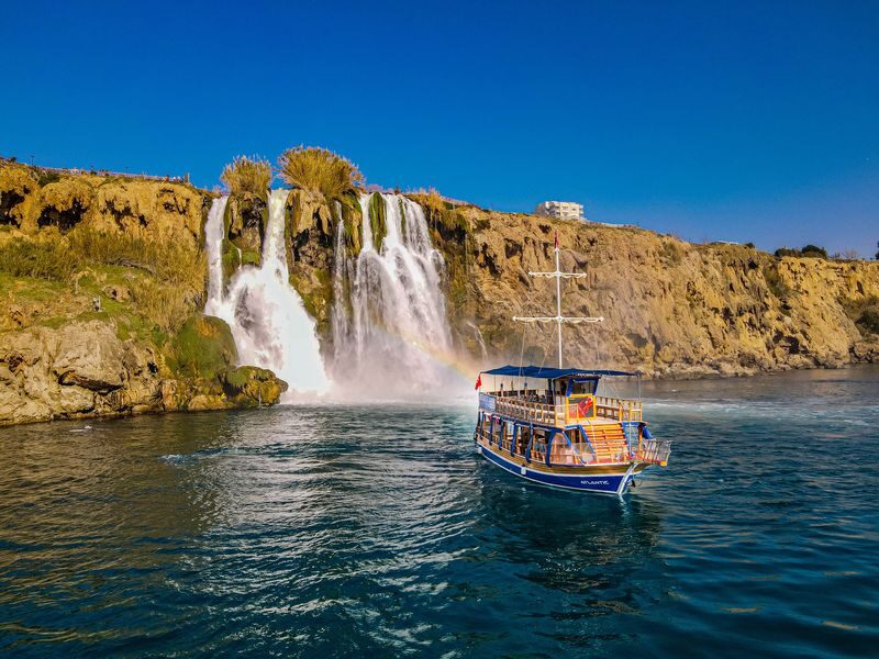 Duden Waterfalls Boat Trip with Lunch and Swimming from Antalya - Lunch is included, but keep expectations modest