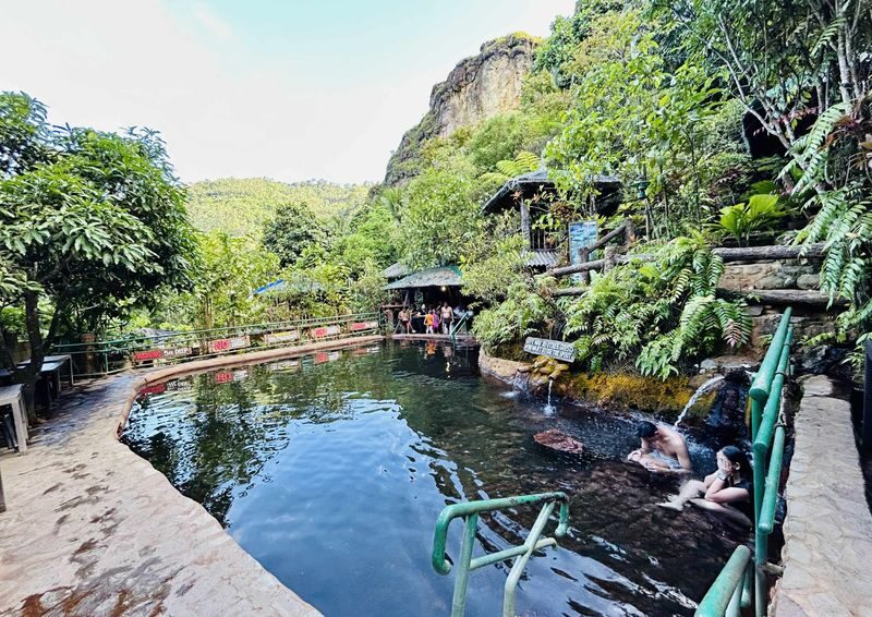 Dumaguete-Valencia Tour: Pulangbato Falls, Hot Spring, Sulfur Vents - Red Rock Hot Spring: warm water and a slower pause