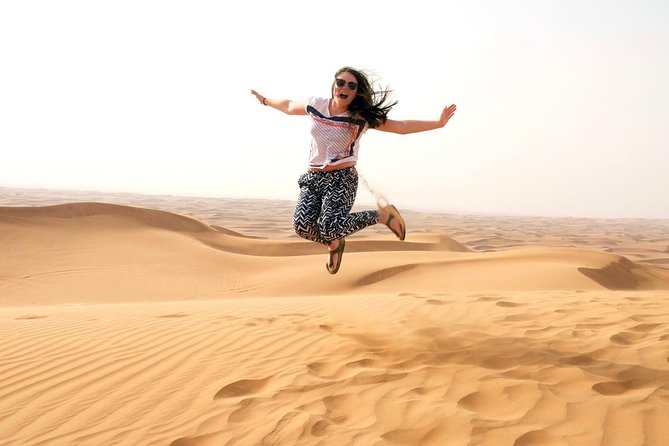 DXB Morning Desert Safari With Camel Ride & Sand Boarding - 4WD Land Cruiser Transportation
