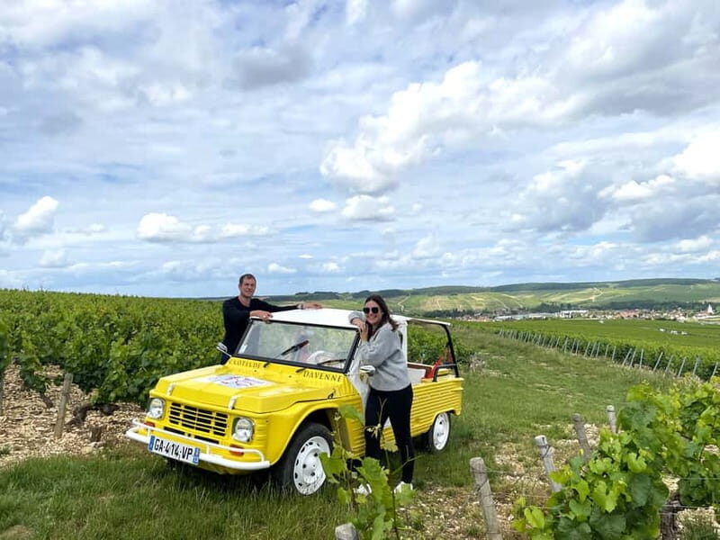 e-Mehari Tour and tasting Chablis Clotilde Davenne - FAQs