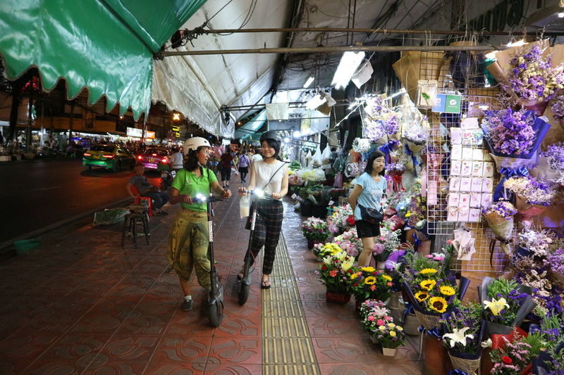 E-Scooter Night Tour with Local Street Food - Starting at Jamming Thailand HQ