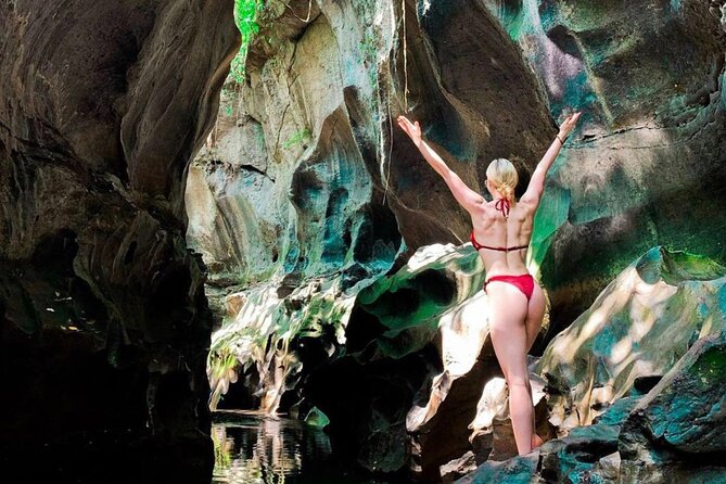 East Bali Adventure Feature Snorkeling and Canyoning - Canyoning at Gitgit Waterfall