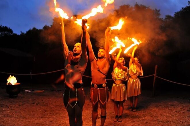 Eat Under the Stars Like a Gladiator With Roma on Fire Show - Booking Information
