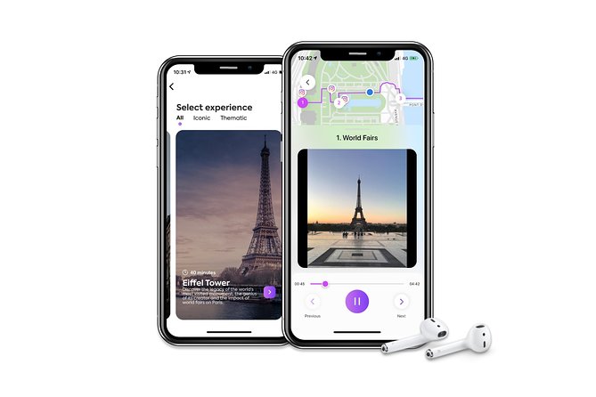 Eiffel Tower Self-Guided Audio Walking Tour - Location Aware GPS Map for Navigation