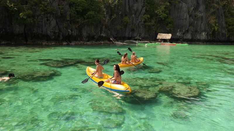 El Nido Tour D Lagoons & Beaches - Paradise Beach and Pasandigan’s palm-lined shore