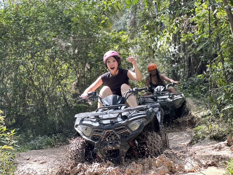 Elephant Care & ATV Jungle Adventure Experience in Krabi - From jungle trail to elephant pool