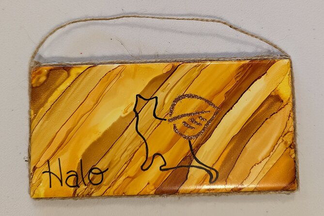 Embossed Alcohol Ink Tile in Estes Park - The Experience in Detail