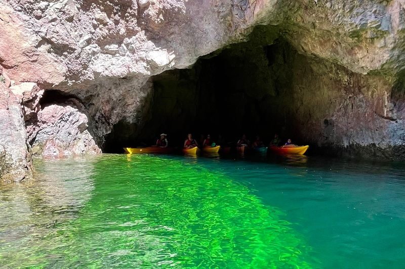 Emerald Cave Kayak Tour from Las Vegas with Self-Drive - The overlook and the river’s past