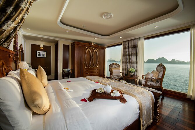 Emperor Cruises Experience 2 Days 1 Night in Halong Bay. - Round Trip Transfer and Optional Services