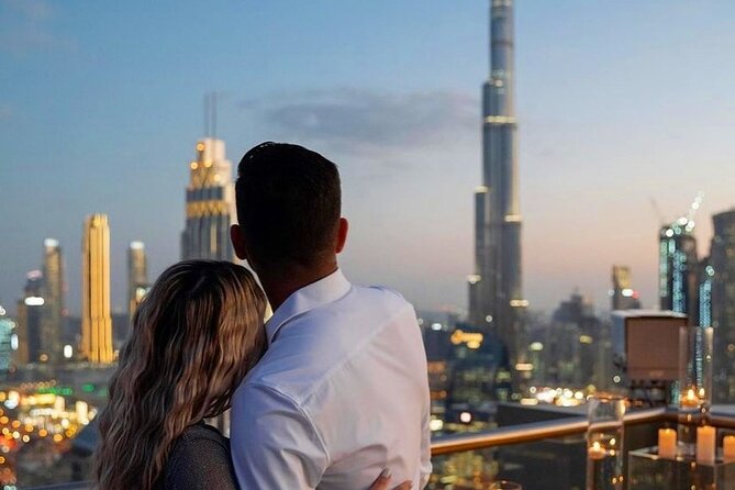 Engagement Proposal at Private Terrace Burj Khalifa View - Meeting and Pickup