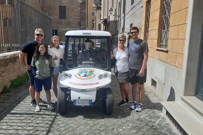 Enjoy Rome Full Day Tour in Golf Cart - Inclusions