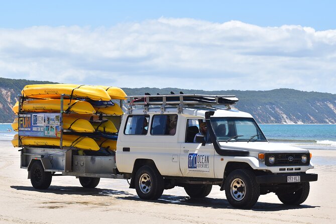 Epic Stand Up Paddle Board Lesson and Coloured Sands 4WD Tour Rainbow Beach - Four-Wheel Drive Beach Adventure