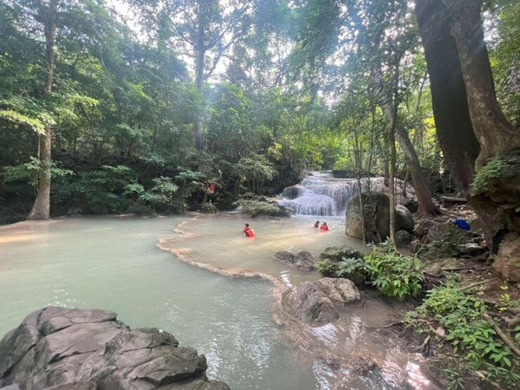 Erawan Waterfall, River Kwai & Death Railway Train Ride - Highlights