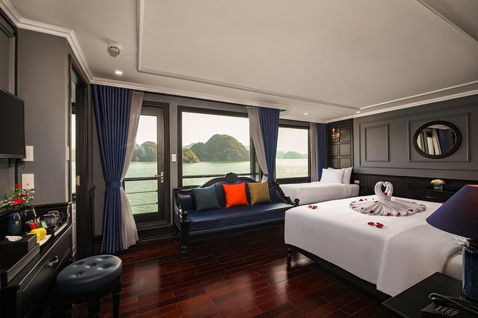 Erina Cruise 6-Star Cruise 2 Day Visit Lan Ha Bay Private Balcony - Common Questions