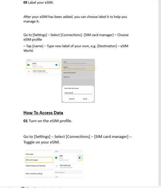 Esim Portugal Unlimited Data - Inclusions