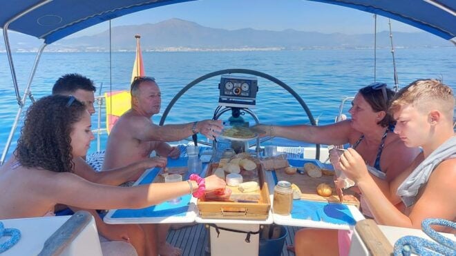 Estepona: Always Private - Sail - Dolphin Yacht Charter - Paddle - Onboard Amenities and Refreshments