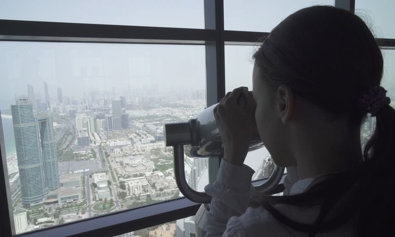 Etihad Tower Observation Deck with Light Snack in Abu Dhabi - Cake, coffee or tea above the city