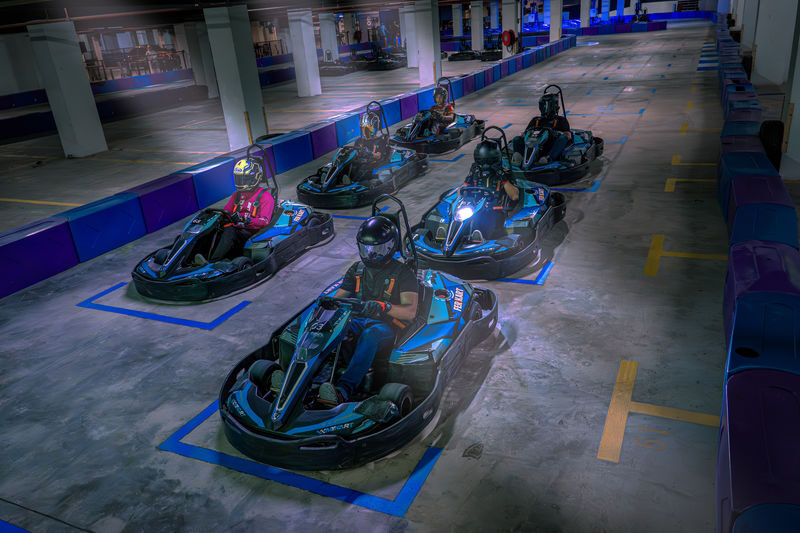EV GoKart at MyKart Raceway in Klang Valley - Two levels make a short race feel varied