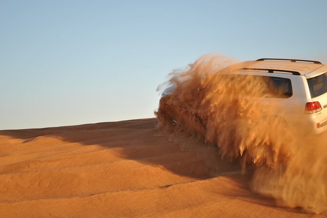 Evening Desert Safari Tour With Sand Surfing, BBQ Dinner (Exclusive Car) - Sand Boarding on Golden Dunes