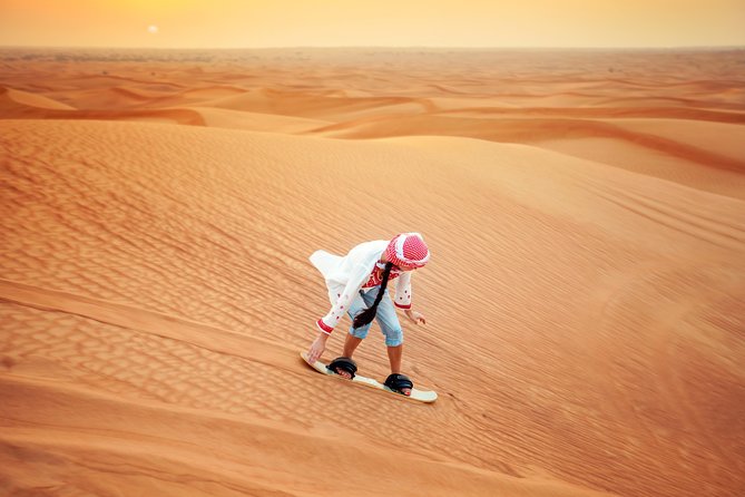 Evening Desert Safari With BBQ, Camel Ride and Sand Boarding- Abu Dhabi - Thrilling Camel Ride Experience