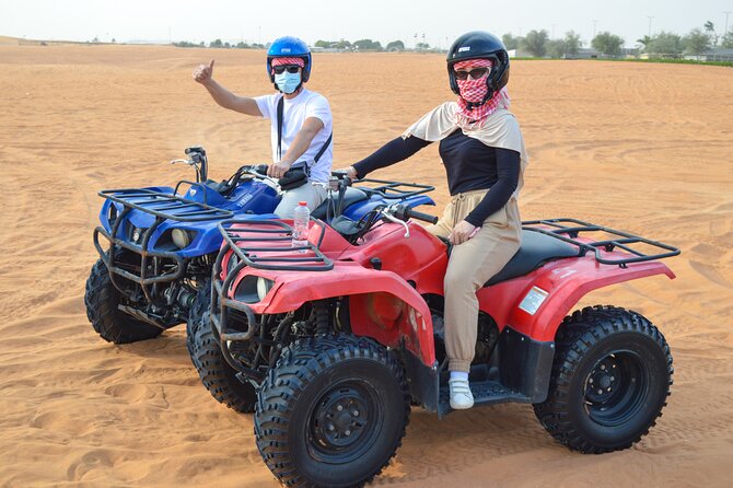Evening Desert Safari With Quad Bike, BBQ Dinner and Camel Ride - Quad Bike Adventure
